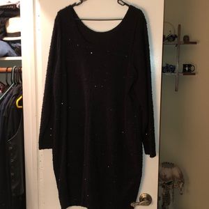 Black sequined dress